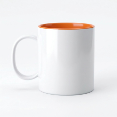 Sublimation 11oz Inner Color Polymer Mug 8 Colors Factory Direct Custom Printable Plastic Cup for Heat Transfer