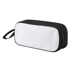 Double-Layer Sublimation Pencil Pouch Bulk Supply 4 Colors Custom Printable Stationery Bag for School