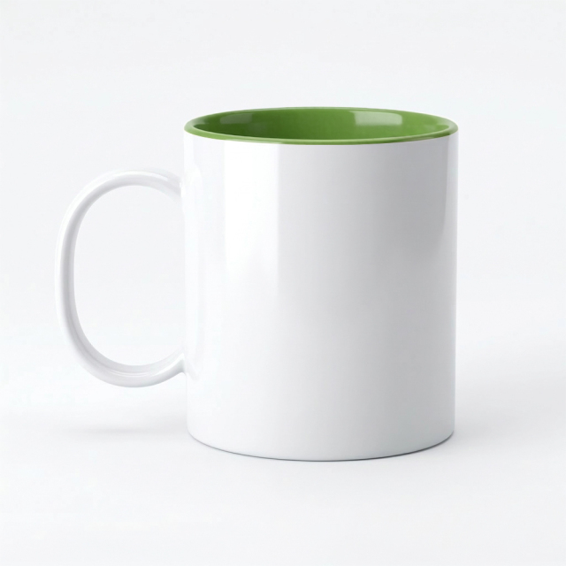 Sublimation 11oz Inner Color Polymer Mug 8 Colors Factory Direct Custom Printable Plastic Cup for Heat Transfer