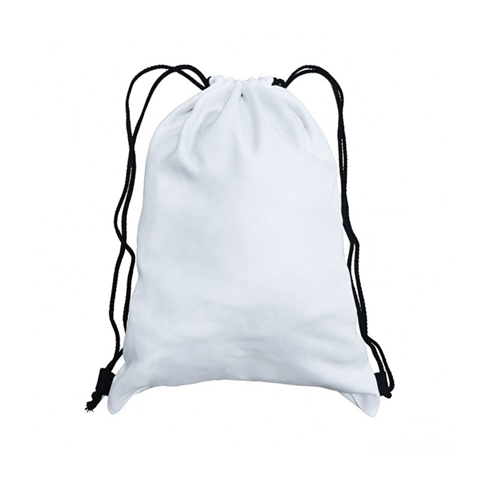 Customizable Sublimation Linen Drawstring Bag Bulk Supply Custom Double-Sided Printable Backpack for Hiking & Travel
