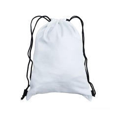 Customizable Sublimation Linen Drawstring Bag Bulk Supply Custom Double-Sided Printable Backpack for Hiking & Travel