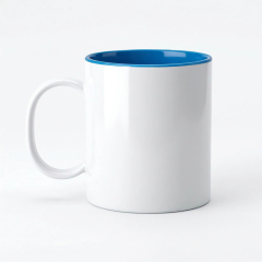 Sublimation 11oz Inner Color Polymer Mug 8 Colors Factory Direct Custom Printable Plastic Cup for Heat Transfer