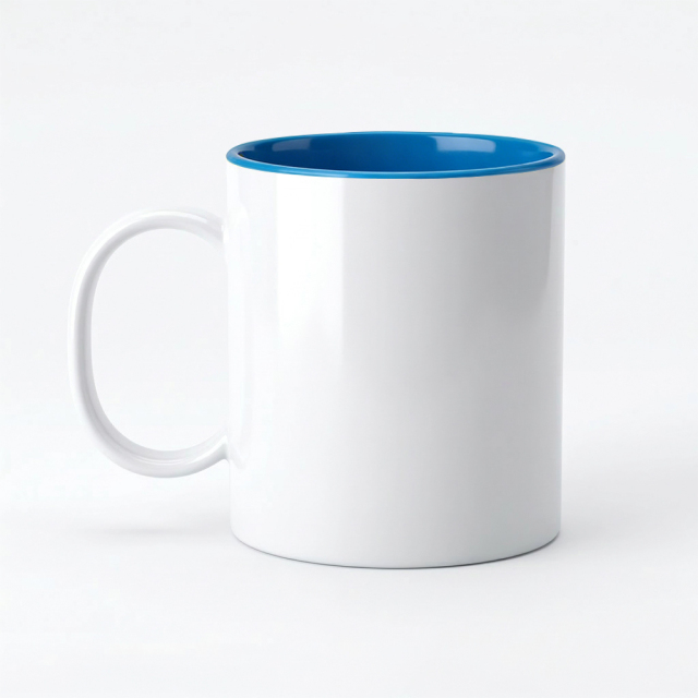Sublimation 11oz Inner Color Polymer Mug 8 Colors Factory Direct Custom Printable Plastic Cup for Heat Transfer