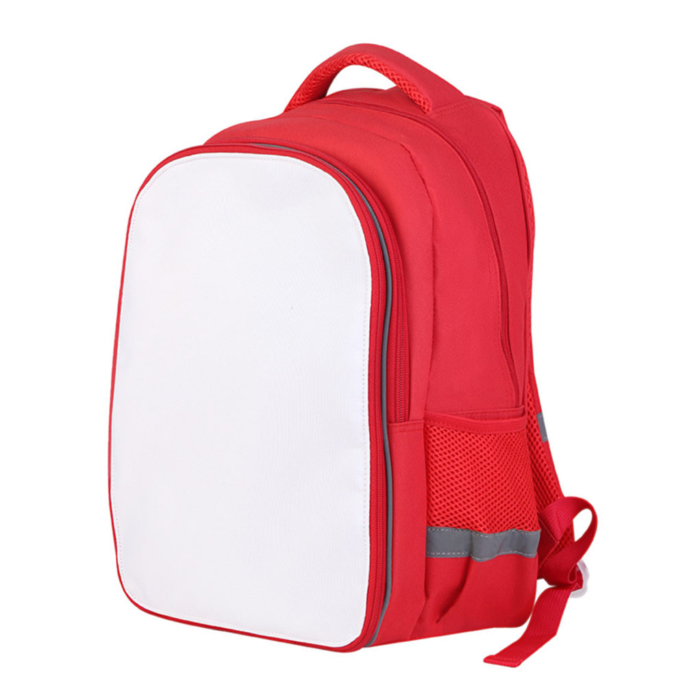 Sublimation School Double-Layer Backpack Bulk Supply 4 Colors Custom Printable Student Bag for Kids