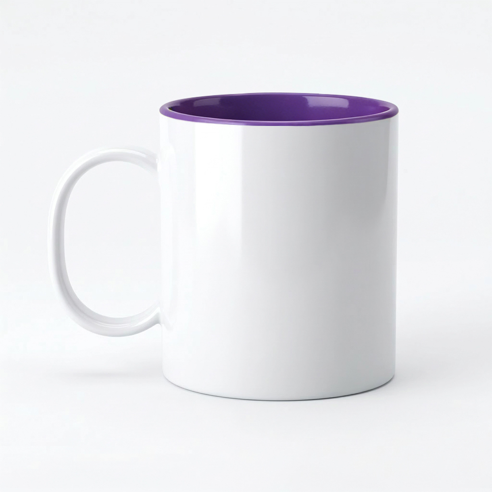 Sublimation 11oz Inner Color Polymer Mug 8 Colors Factory Direct Custom Printable Plastic Cup for Heat Transfer