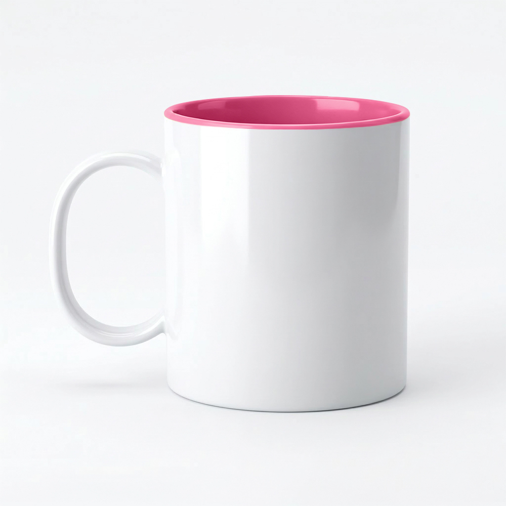 Sublimation 11oz Inner Color Polymer Mug 8 Colors Factory Direct Custom Printable Plastic Cup for Heat Transfer