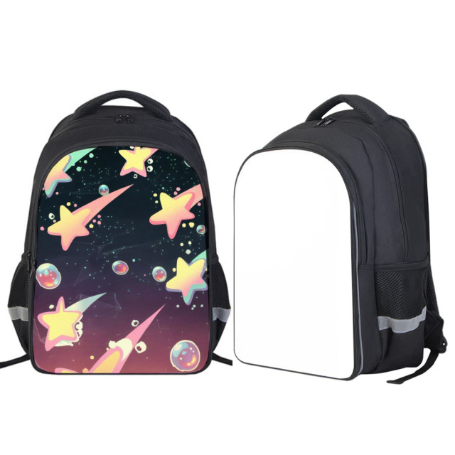 Sublimation School Double-Layer Backpack Bulk Supply 4 Colors Custom Printable Student Bag for Kids