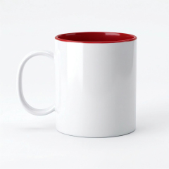 Sublimation 11oz Inner Color Polymer Mug 8 Colors Factory Direct Custom Printable Plastic Cup for Heat Transfer