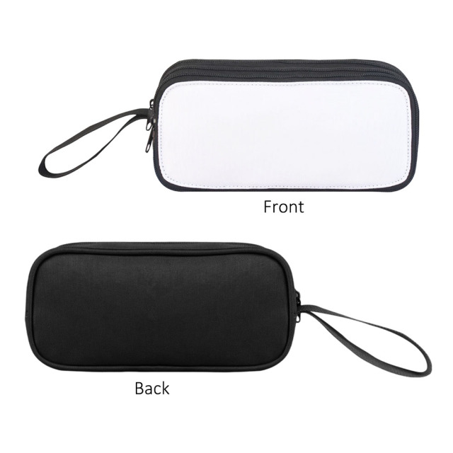 Double-Layer Sublimation Pencil Pouch Bulk Supply 4 Colors Custom Printable Stationery Bag for School
