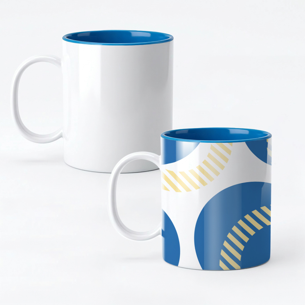 Sublimation 11oz Inner Color Polymer Mug 8 Colors Factory Direct Custom Printable Plastic Cup for Heat Transfer