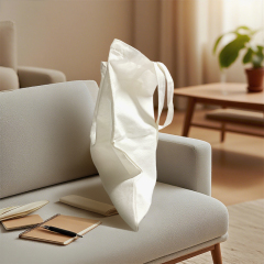 Eco-Friendly Sublimation Canvas Tote Bag Bulk Supply 3 Colors Customizable Shopping Bag for Business Gifts