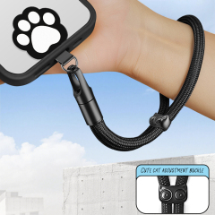 Phone Lanyard with Patch Factory Direct 4 Styles Adjustable Multi-Color Anti-Drop Polyester Strap Bulk Supply