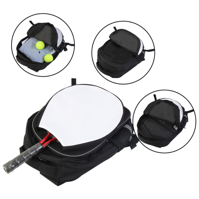 Sublimation Tennis Backpack Bulk Supply Three-Layer Custom Printable Racket & Laptop Bag for Sports