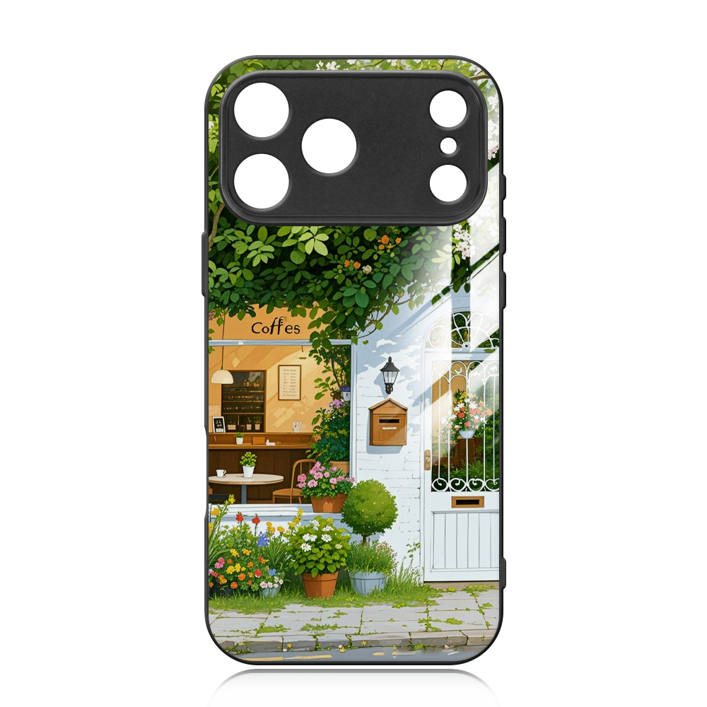 Sublimation TPU Tempered Glass Case Cover For iPhone 17/16/15 Series with Fine Camera Hole