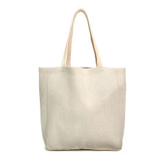 Sublimation Cotton Linen Tote Bag Bulk Supply Custom Printable Single-Shoulder Eco-Friendly Shopping Bag Big Size