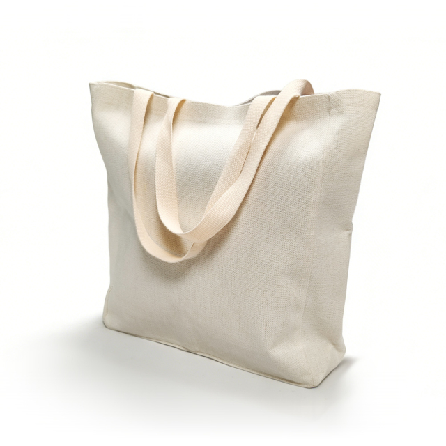 Sublimation Cotton Linen Tote Bag Bulk Supply Custom Printable Single-Shoulder Eco-Friendly Shopping Bag Big Size