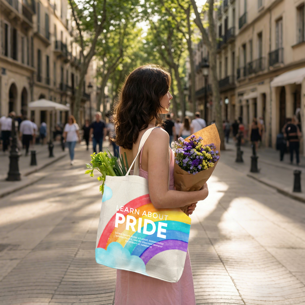 Sublimation Cotton Linen Tote Bag Bulk Supply Custom Printable Single-Shoulder Eco-Friendly Shopping Bag Big Size