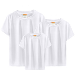 Sublimation Blank White T-Shirt Bulk Supply Custom Printable Tee for Family & Business 4 Styles