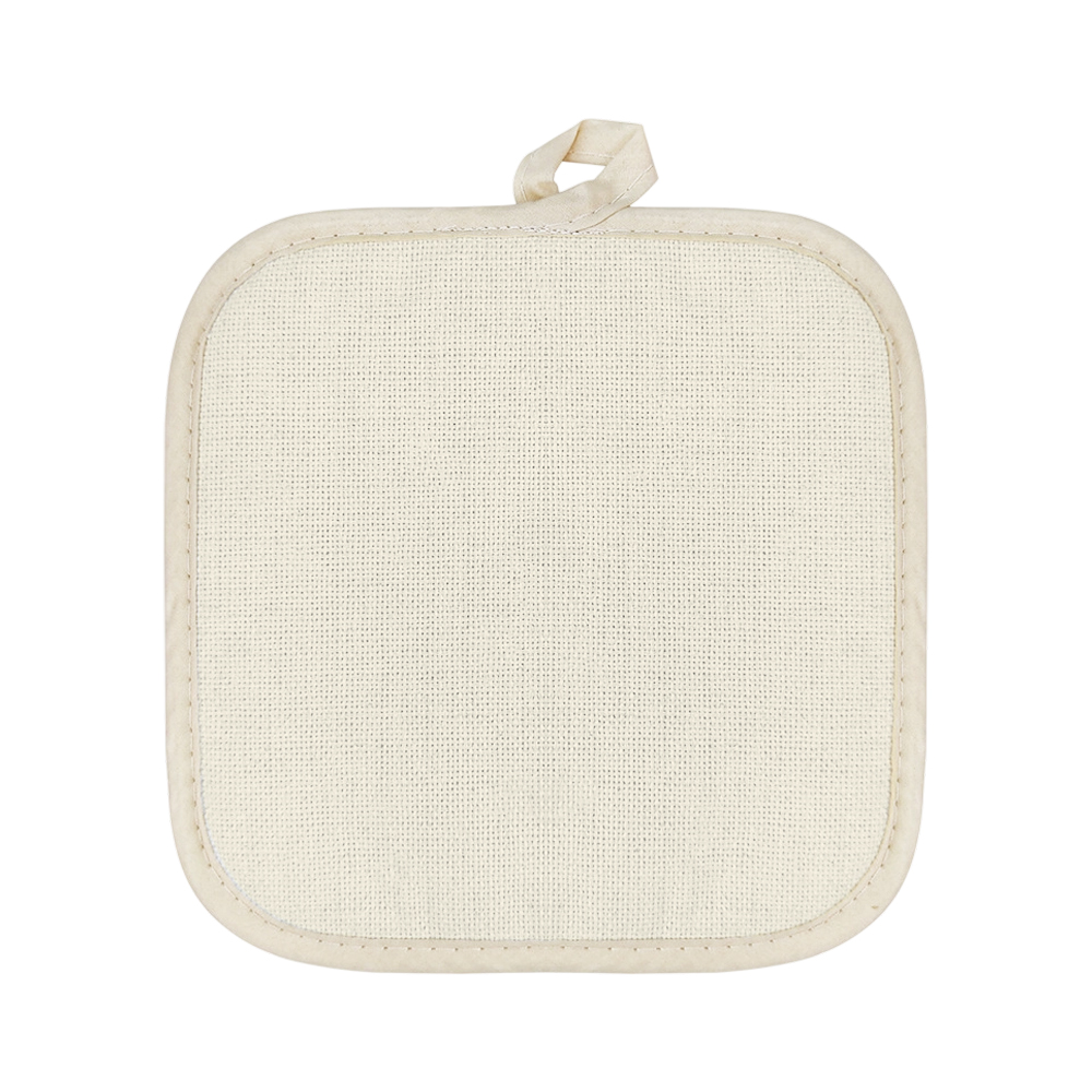 Sublimation Blank Cotton Linen Oven Mitt Glove & Pot Holder Set Factory Direct Heat Resistant Kitchen Set