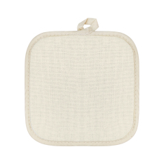 Sublimation Blank Cotton Linen Oven Mitt & Pot Holder Set Factory Direct Heat Resistant Kitchen Set