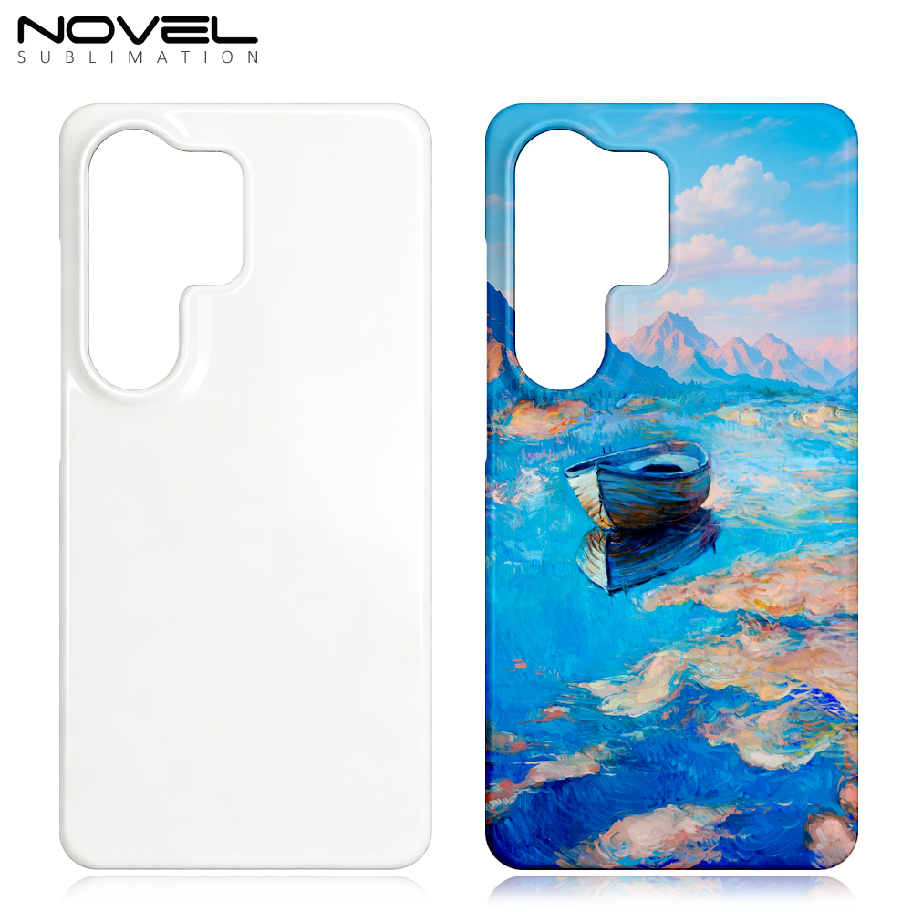 Sublimation 3D Film Coated Hard Phone Case Heat Press Plastic Customizable Snap Phone Cover Semi-wrapped Cover Mobile Phone Case for Samsung S26 Series