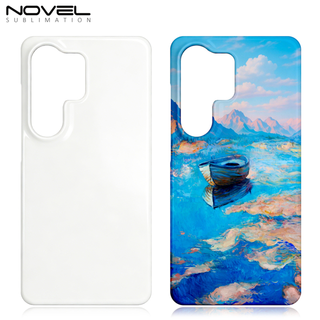 Sublimation 3D Film Coated Hard Phone Case Heat Press Plastic Customizable Snap Phone Cover Semi-wrapped Cover Mobile Phone Case for Samsung S26 Series