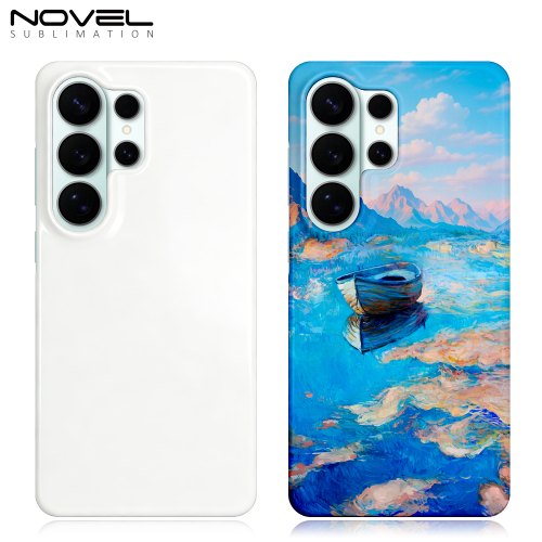 Sublimation 3D Film Coated Hard Phone Case Heat Press Plastic Customizable Snap Phone Cover Semi-wrapped Cover Mobile Phone Case for Samsung S26 Series