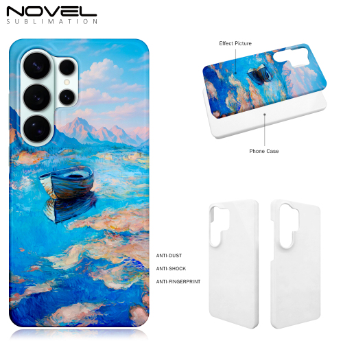 Sublimation 3D Film Coated Hard Phone Case Heat Press Plastic Customizable Snap Phone Cover Semi-wrapped Cover Mobile Phone Case for Samsung S26 Series