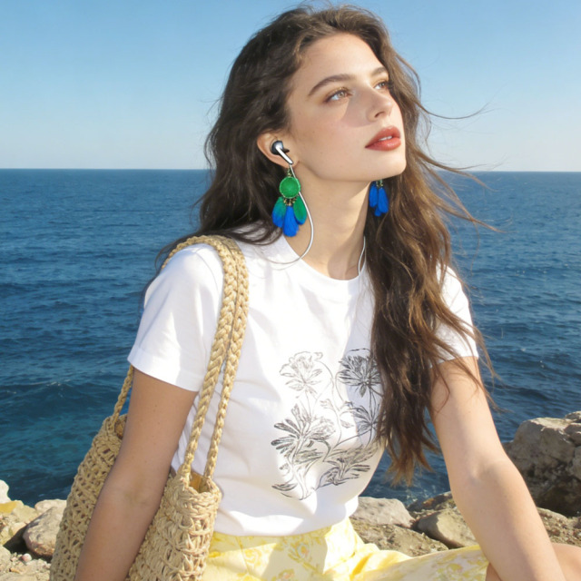 Sublimation Blank White T-Shirt Bulk Supply Custom Printable Tee for Family & Business 4 Styles