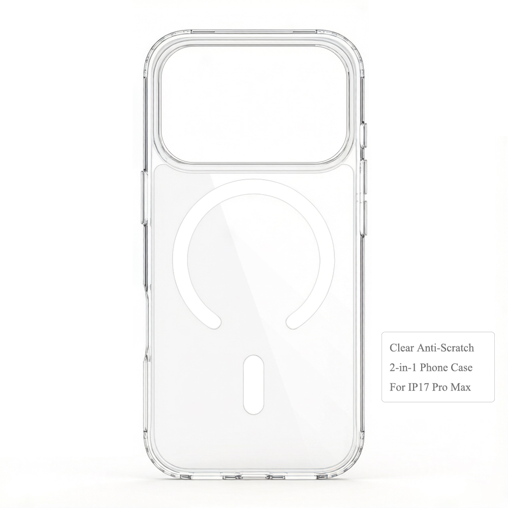 Clear Scratch-Resistant 2-in-1 Phone Case for iPhone 17 Series Factory Direct Shockproof Cover Bulk Supply