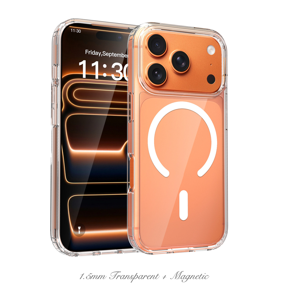 Clear Scratch-Resistant 2-in-1 Phone Case for iPhone 17 Series Factory Direct Shockproof Cover Bulk Supply