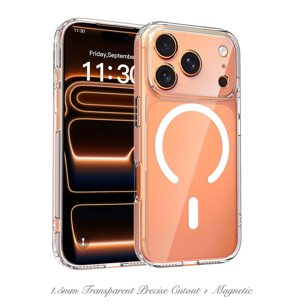 Clear Scratch-Resistant 2-in-1 Phone Case for iPhone 17 Series Factory Direct Shockproof Cover Bulk Supply