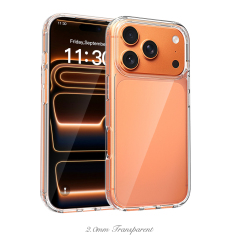 Clear Scratch-Resistant 2-in-1 Phone Case for iPhone 17 Series Factory Direct Shockproof Cover Bulk Supply