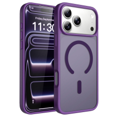 Matte Frosted Magnetic Phone Case Factory Direct Shockproof Protective Cover Bulk Supply for iPhone 17 Series