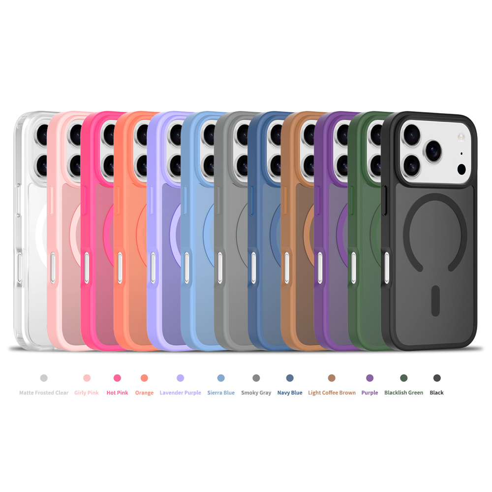 Matte Frosted Magnetic Phone Case Factory Direct Shockproof Protective Cover Bulk Supply for iPhone 17 Series