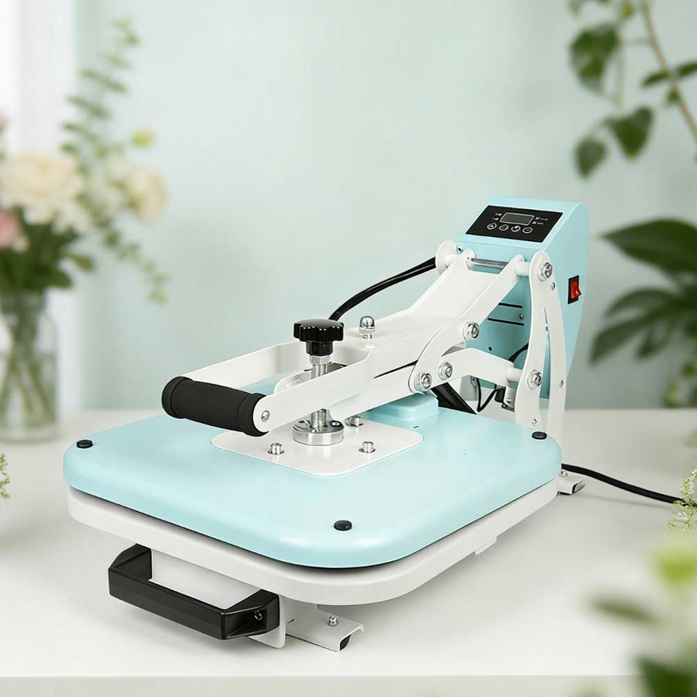 New arrival! Semi-Auto Magnetic Heat Press For Business 38×38cm High Pressure Sublimation Machine Slide-Out Heat Press Machine CH2518