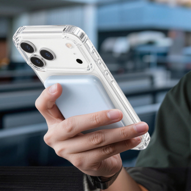 Clear Scratch-Resistant 2-in-1 Phone Case for iPhone 17 Series Factory Direct Shockproof Cover Bulk Supply