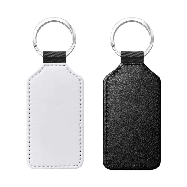 Special Price!!! Popular DIY Sublimation PU Leather Blank Leather Keychain,Single-sided Printable Key Ring Key Tag