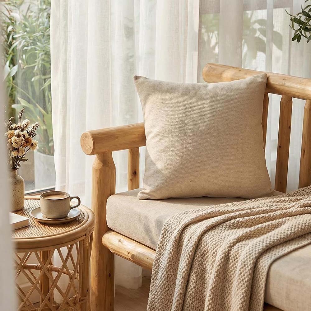 Sublimation Blank Linen Pillow Cover 40×40cm Factory Direct 390g Cotton Linen Cushion Cover Bulk Supply