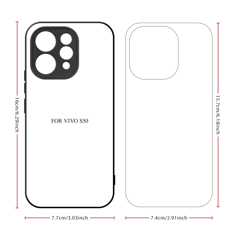 Sublimation 2D TPU Phone Case for Vivo S50 Series, S30, S20,Vivo S19,Vivo S19 Pro with Aluminum Insert Customize Phone Cover Phone Shell