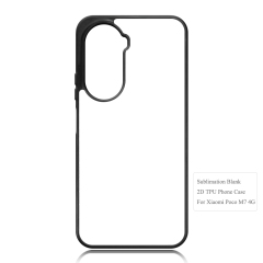 Sublimation Blank 2D TPU Phone Case Phone Cover for Xiaomi Poco M7 4G, Poco M7 Pro 5G