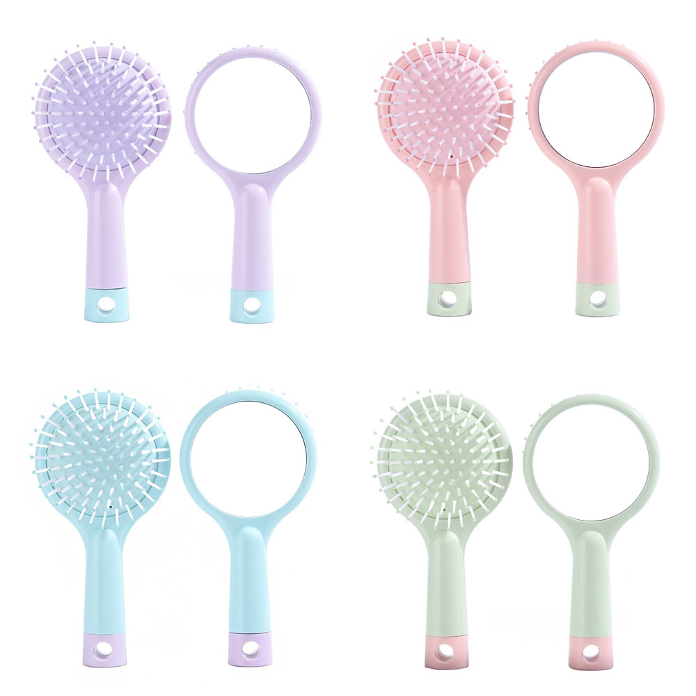 Sublimation Blank Air Cushion Hair Brush Factory Direct Colorful Plastic Comb with Sublimation PET Panel Bulk Supply