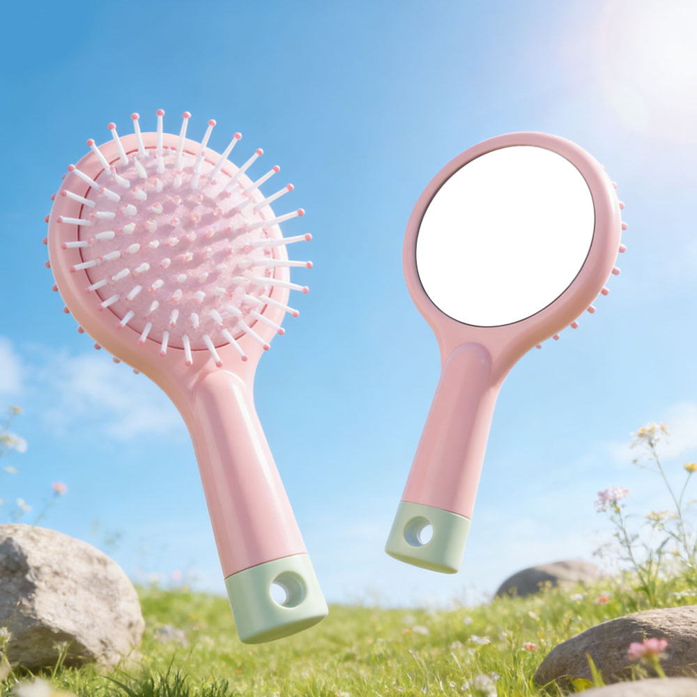 Sublimation Blank Air Cushion Hair Brush Factory Direct Colorful Plastic Comb with Sublimation PET Panel Bulk Supply