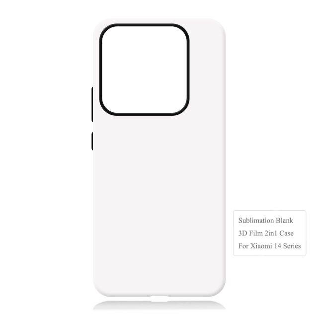 New Arrival 3D 2in1 Film Case Sublimation Cover Customized DIY Cell Phone Case for Xiaomi 14,Xiaomi 14 Pro,Xiaomi 14 Ultra