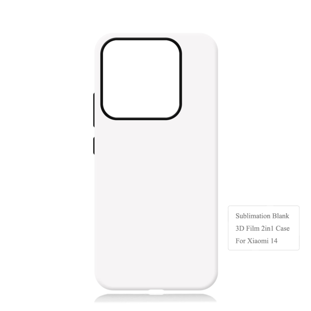 New Arrival 3D 2in1 Film Case Sublimation Cover Customized DIY Cell Phone Case for Xiaomi 14,Xiaomi 14 Pro,Xiaomi 14 Ultra