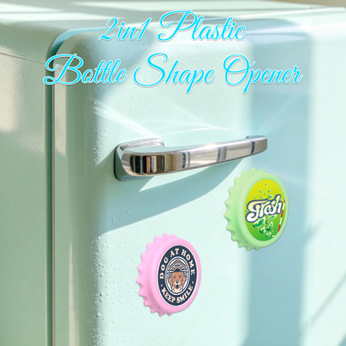 Sublimation Bottle Cap Magnetic Bottle Opener Fridge Magnet 5 Colors Custom Printable Personalized Gifts for Bar Home Kitchen Decor