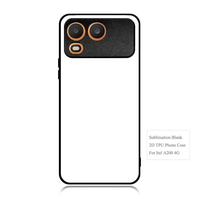 Smooth Sides!!! For Itel A200, Itel Super 26 Ultra, City 100, S24 2D TPU Phone Case Soft Silicone Phone Shell With Aluminum Insert for Sublimation Printing
