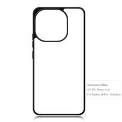 For Realme 16 Pro+ Sublimation Customized 2D TPU Phone Case With Metal Insert Phone Cover Anti-Slip Design