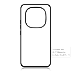 Sublimation Phone Cases for Redmi Note 15 Pro,Note 15 Pro Plus, Note 13,Note 14 Heat Transfer 2D TPU Phone Back Cover With Aluminum Sheet For DIY Customization