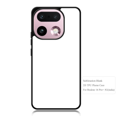 For Realme 16 Pro+ Sublimation Customized 2D TPU Phone Case With Metal Insert Phone Cover Anti-Slip Design